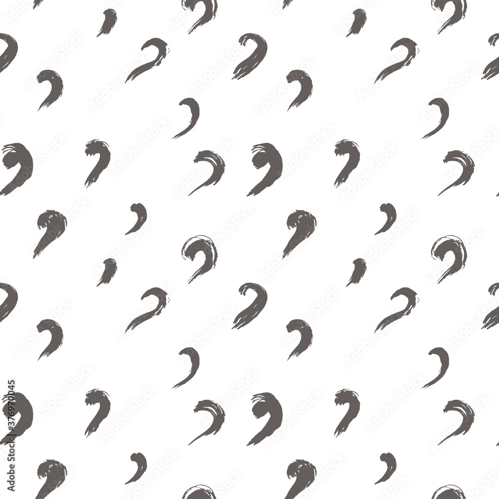 seamless pattern of scroll brush strokes; doodle abstract background; vector wallpaper seamless pattern of scroll brush strokes; doodle abstract background; vector wallpaper