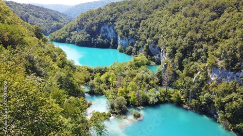 The stunning Plitvice Lakes National Park, Croatia. Unique blue lakes. Natural beauty © Tetiana Ivanova