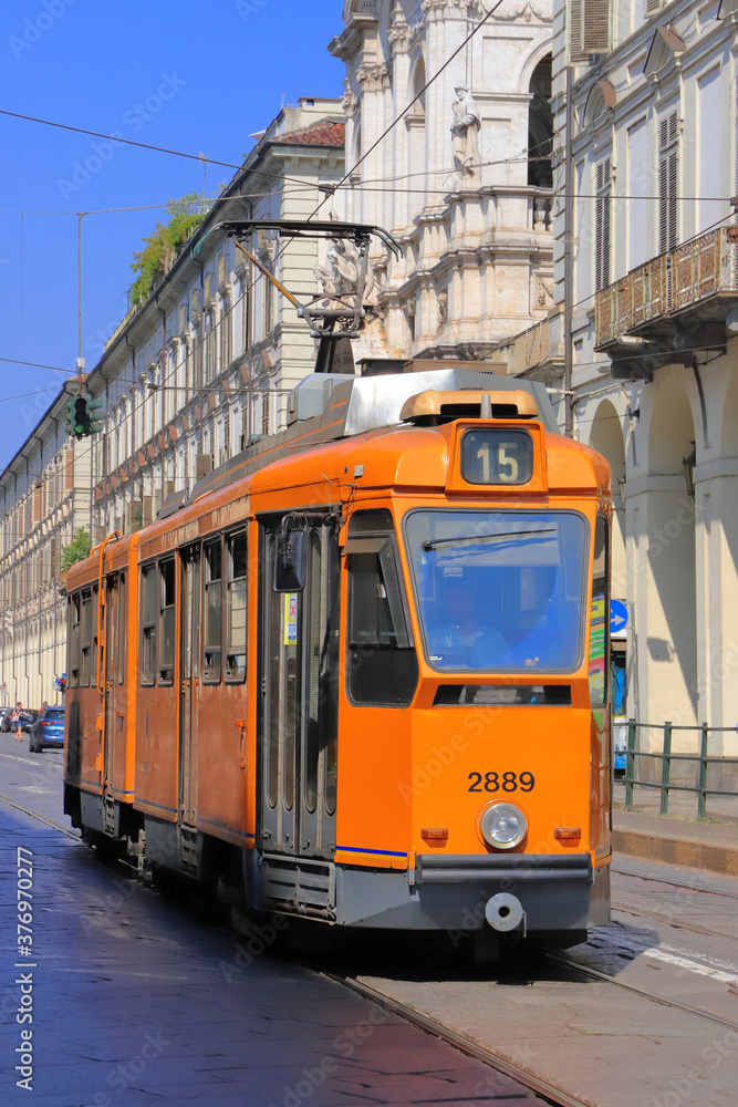 Fototapeta premium Tram a Torino