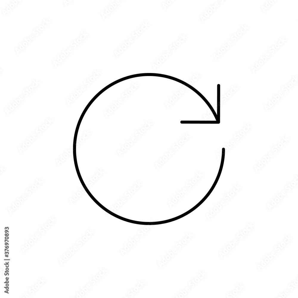 arrow, repeat, refresh, right vector illustration arrow, repeat, refresh, right vector illustration
