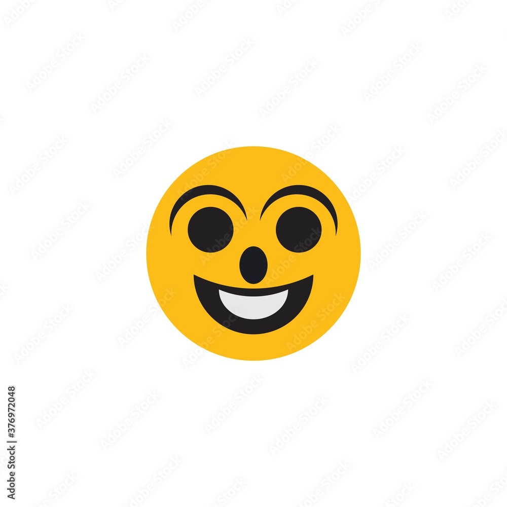 Fototapeta premium Emoticon template face