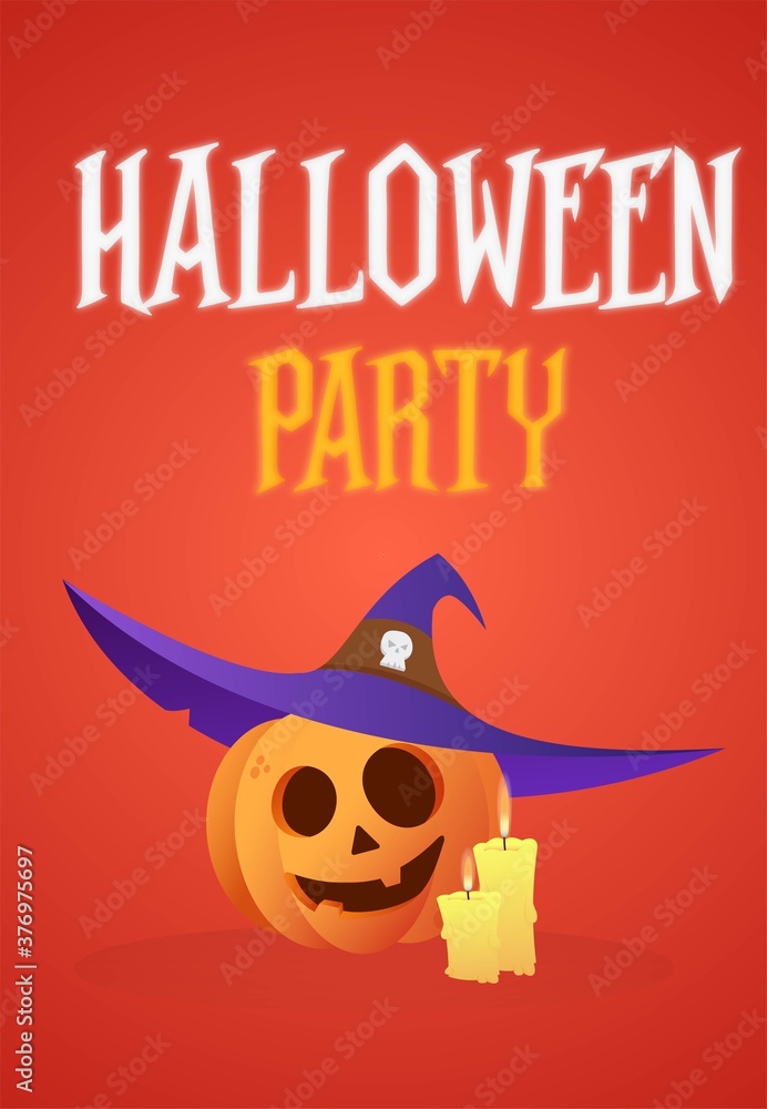 Fototapeta premium Halloween invitation banner