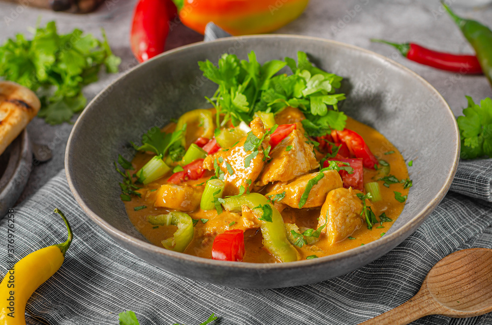 Spicy curry with meat and vegetable Spicy curry with meat and vegetable