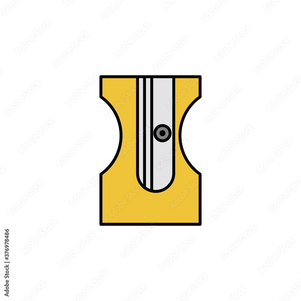 sharpener, pencil, sharping tool icon. Element of education illustration. Signs and symbols can be used for web, logo, mobile app, UI, UX on white background sharpener, pencil, sharping tool icon. Element of education illustration. Signs and symbols can be used for web, logo, mobile app, UI, UX on white background