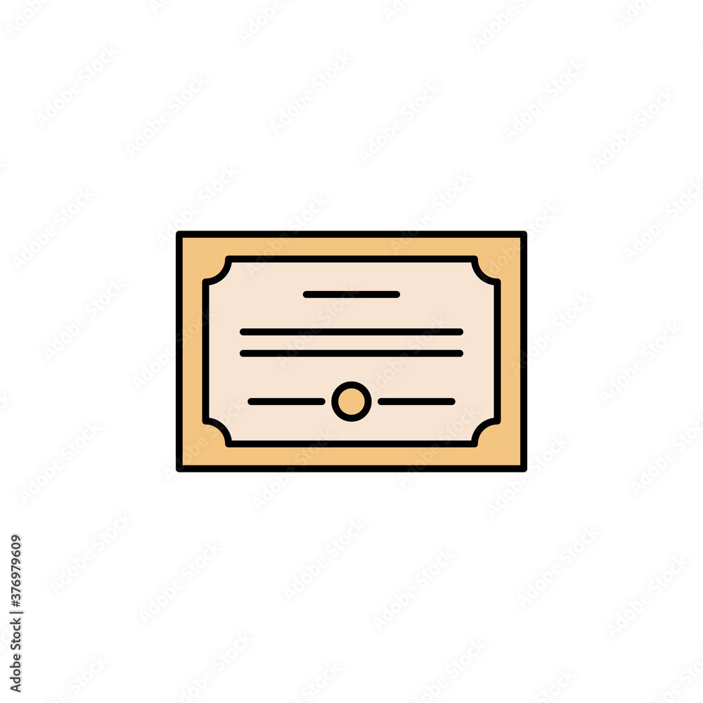 diploma, certificate icon. Element of education illustration. Signs and symbols can be used for web, logo, mobile app, UI, UX on white background diploma, certificate icon. Element of education illustration. Signs and symbols can be used for web, logo, mobile app, UI, UX on white background