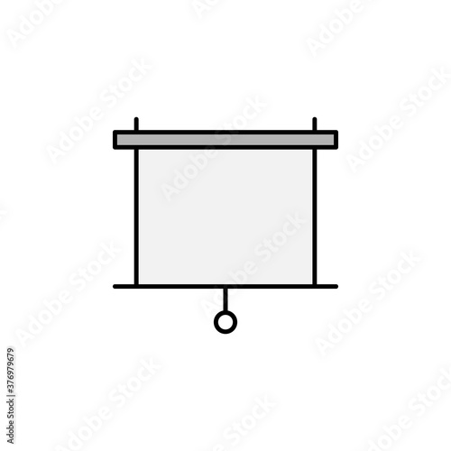 screen, projector icon. Element of education illustration. Signs and symbols can be used for web, logo, mobile app, UI, UX on white background
