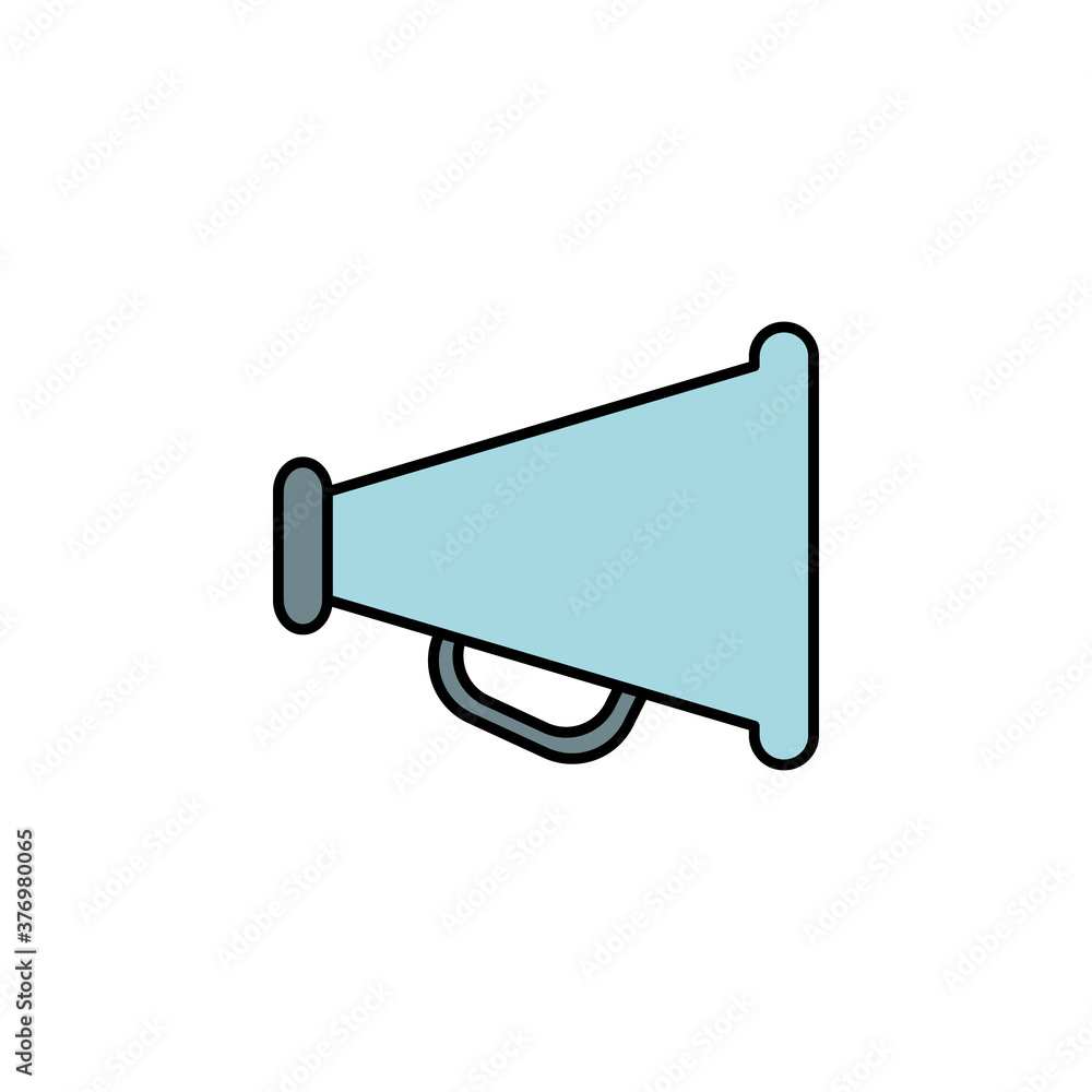 loudspeaker, megaphone icon. Element of education illustration. Signs and symbols can be used for web, logo, mobile app, UI, UX on white background loudspeaker, megaphone icon. Element of education illustration. Signs and symbols can be used for web, logo, mobile app, UI, UX on white background