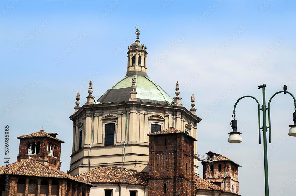 The busy streets of the city of Milan and the stunning architecture of the city