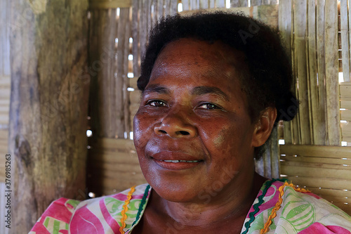 Adult woman in Lonorore, Vanuatu photo