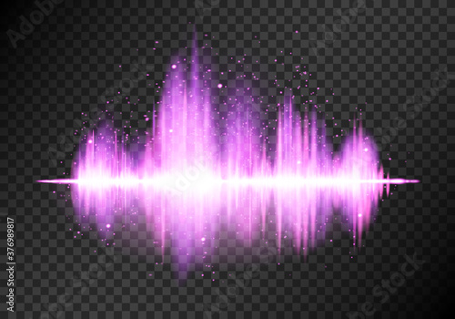 light equaliser on the transparent background