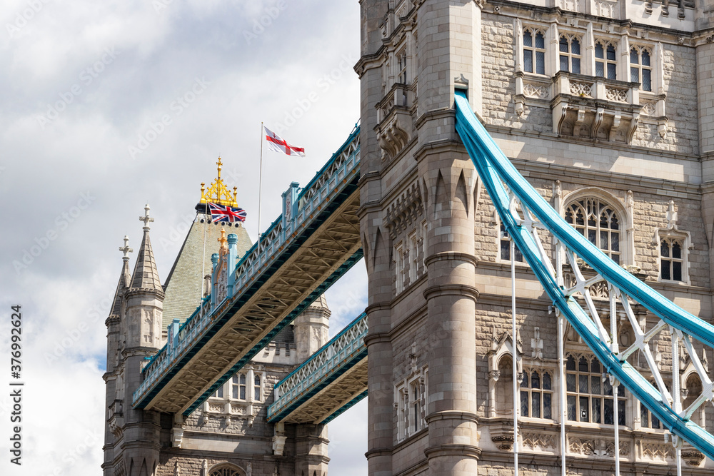 Architectural Details of London's Tower Bridge