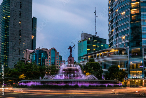 Obraz na płótnie Monumento a Diana la Cazadora, Ciudad de México