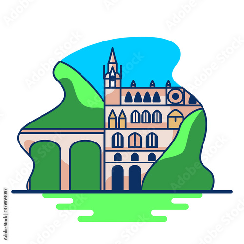 isolated pasto colombia travel sites icon -Vector