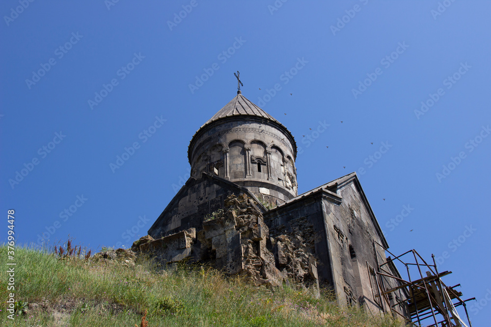 Half-ruined old church in Armenia