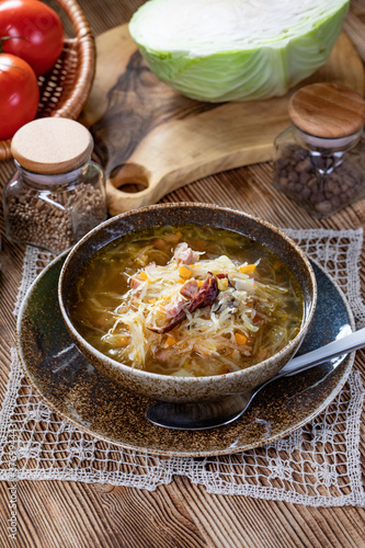 Traditional cabbage soup.