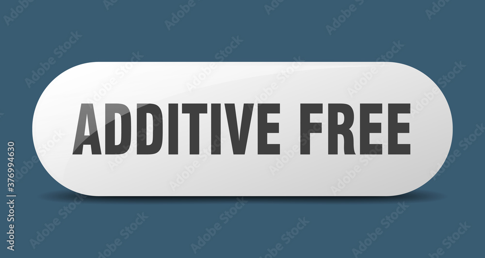 additive free button. sticker. banner. rounded glass sign additive free button. sticker. banner. rounded glass sign