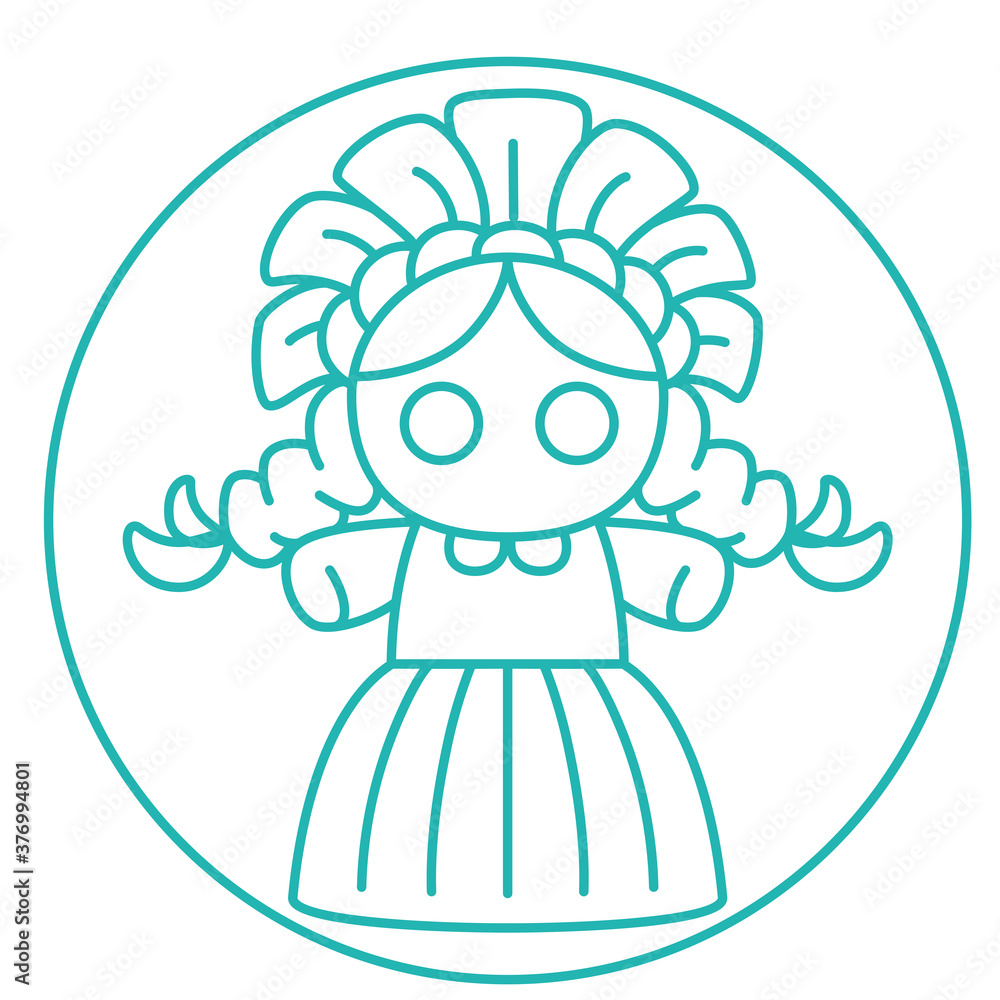 Obraz premium Isolated doll site symbol landscape icon- Vector