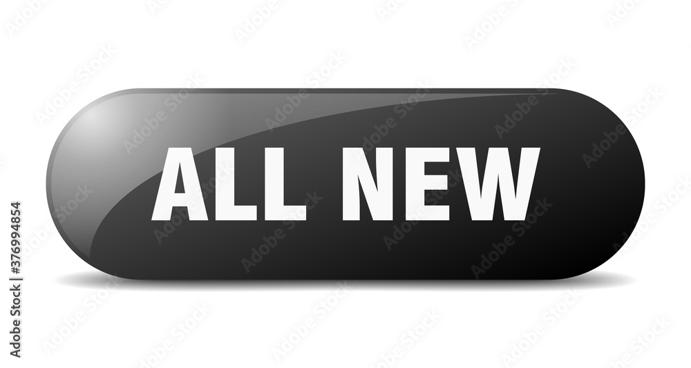 all new button. sticker. banner. rounded glass sign all new button. sticker. banner. rounded glass sign