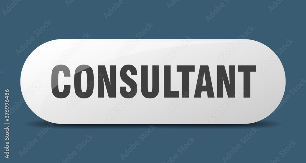 consultant button. sticker. banner. rounded glass sign consultant button. sticker. banner. rounded glass sign