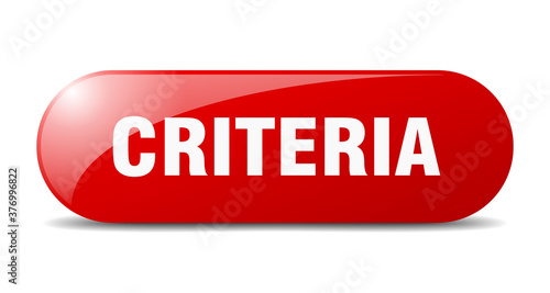 criteria button. sticker. banner. rounded glass sign