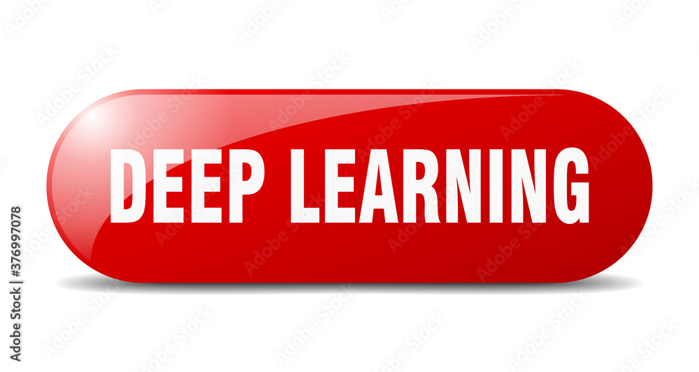 deep learning button. sticker. banner. rounded glass sign deep learning button. sticker. banner. rounded glass sign