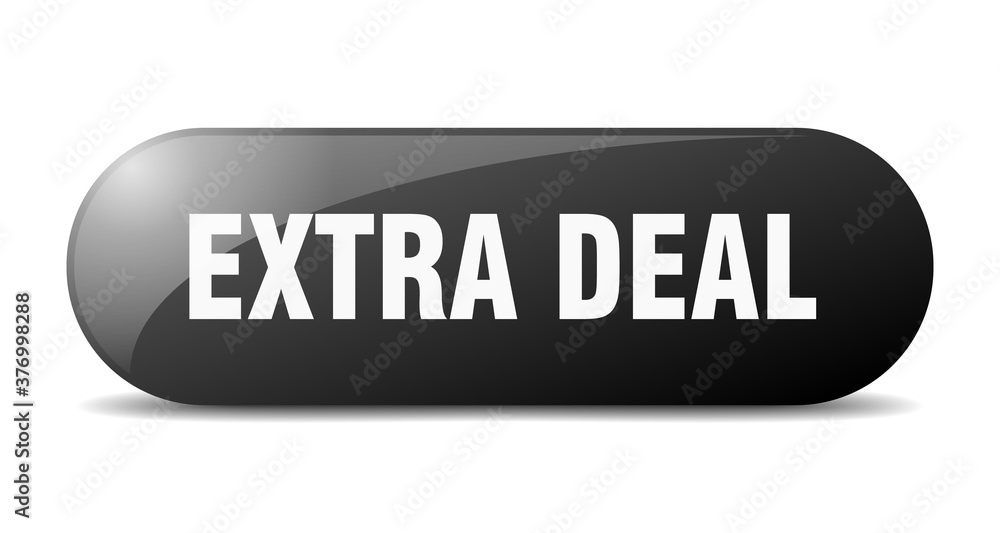 extra deal button. sticker. banner. rounded glass sign extra deal button. sticker. banner. rounded glass sign