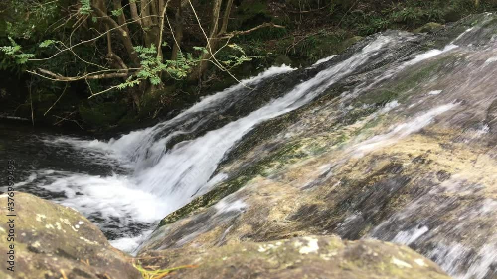 Waterfall along the Glen river in Tollymore forest park at the foot of the Mourne Mountains, Northern Ireland Waterfall along the Glen river in Tollymore forest park at the foot of the Mourne Mountains, Northern Ireland
