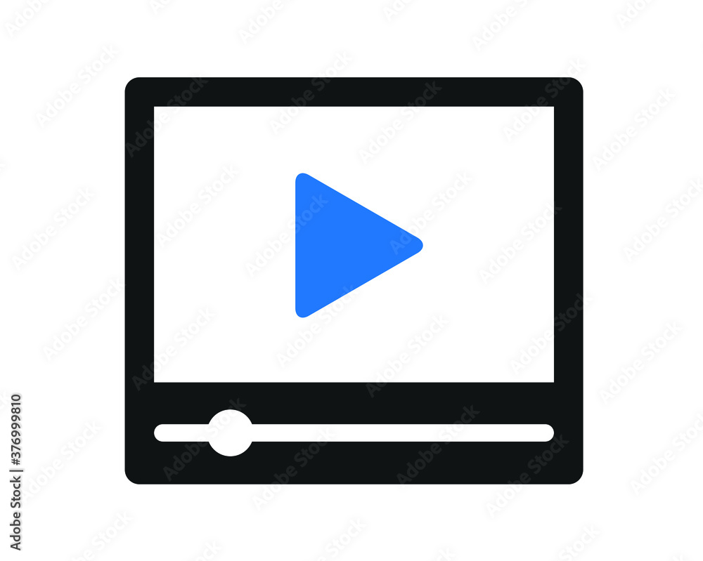 video player icon, play video on website icon video player icon, play video on website icon