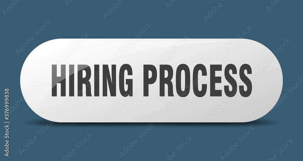 hiring process button. sticker. banner. rounded glass sign hiring process button. sticker. banner. rounded glass sign