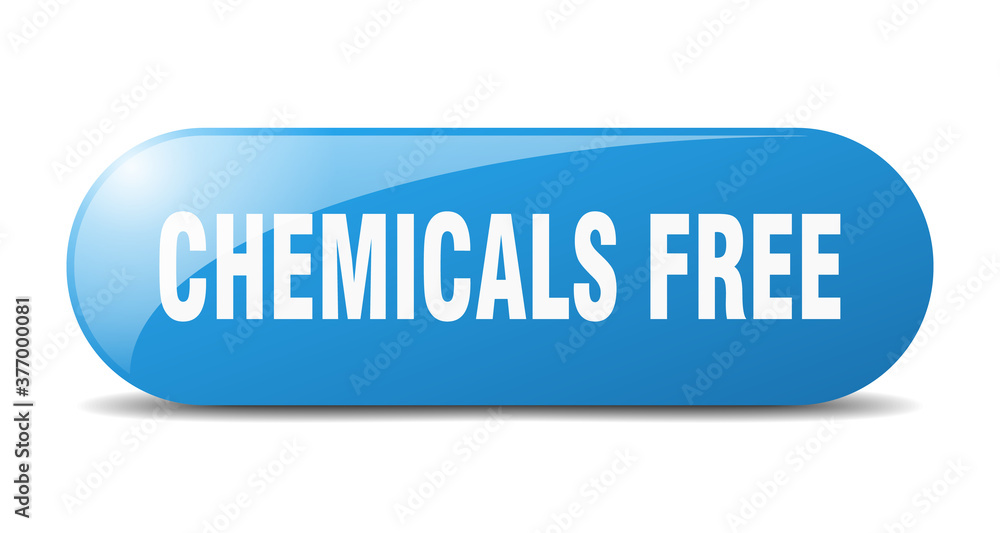 chemicals free button. sticker. banner. rounded glass sign chemicals free button. sticker. banner. rounded glass sign