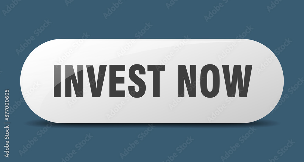 invest now button. sticker. banner. rounded glass sign invest now button. sticker. banner. rounded glass sign