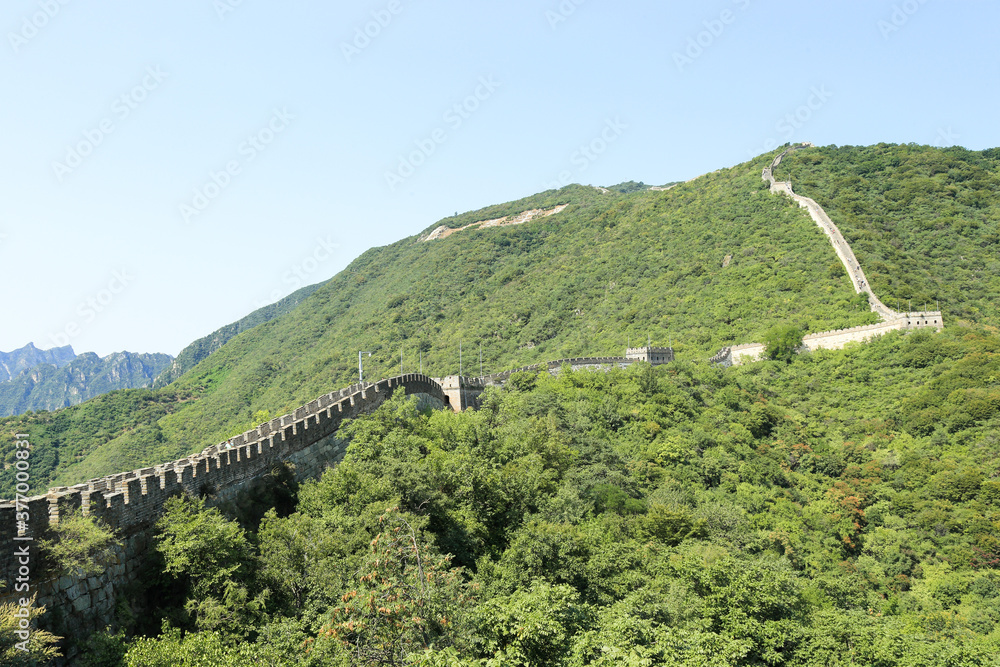 One of the seven wonders of the world, Mutianyu section of the great wall of China