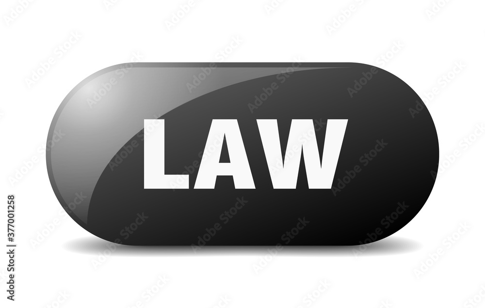 law button. sticker. banner. rounded glass sign law button. sticker. banner. rounded glass sign