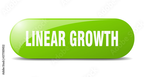 linear growth button. sticker. banner. rounded glass sign