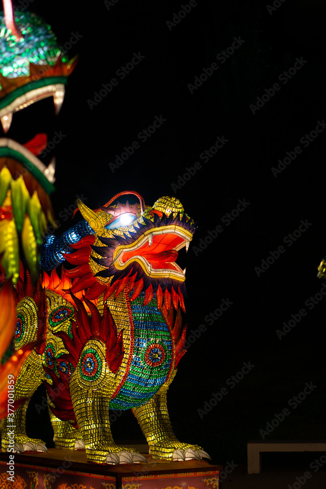 Fototapeta premium Photographs taken at Asian Lights Festival