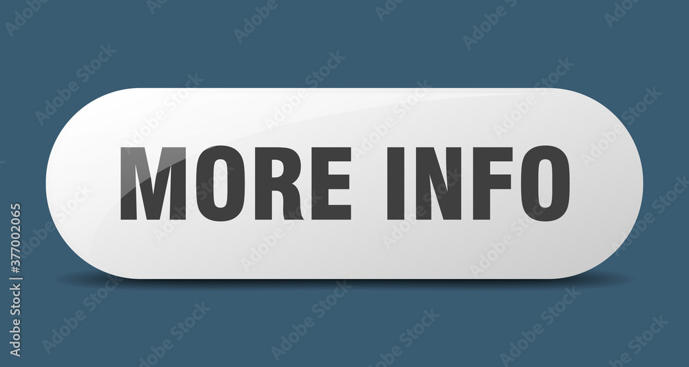 more info button. sticker. banner. rounded glass sign more info button. sticker. banner. rounded glass sign