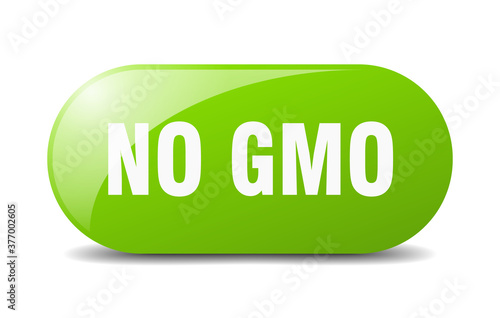 no gmo button. sticker. banner. rounded glass sign
