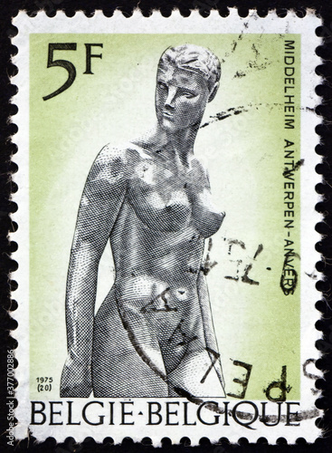 Postage stamp Belgium 1975 Assia, by Charles Despiau photo