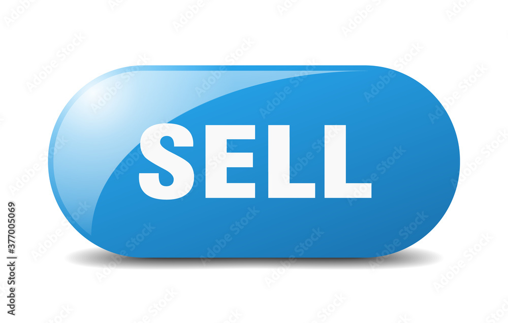 sell button. sticker. banner. rounded glass sign sell button. sticker. banner. rounded glass sign