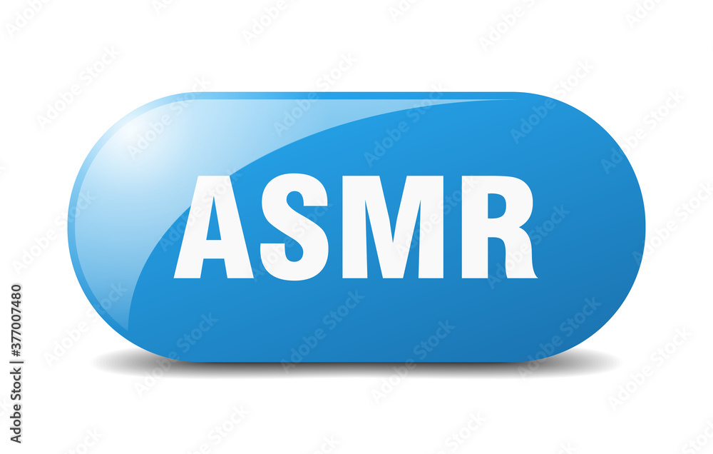 asmr button. sticker. banner. rounded glass sign asmr button. sticker. banner. rounded glass sign