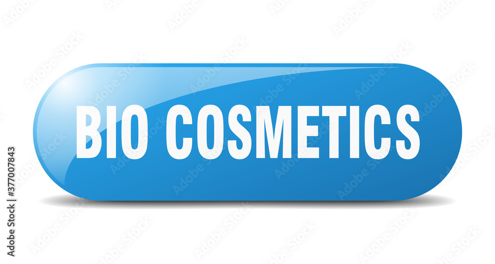 bio cosmetics button. sticker. banner. rounded glass sign bio cosmetics button. sticker. banner. rounded glass sign