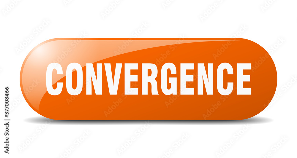 convergence button. sticker. banner. rounded glass sign convergence button. sticker. banner. rounded glass sign