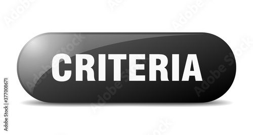 criteria button. sticker. banner. rounded glass sign