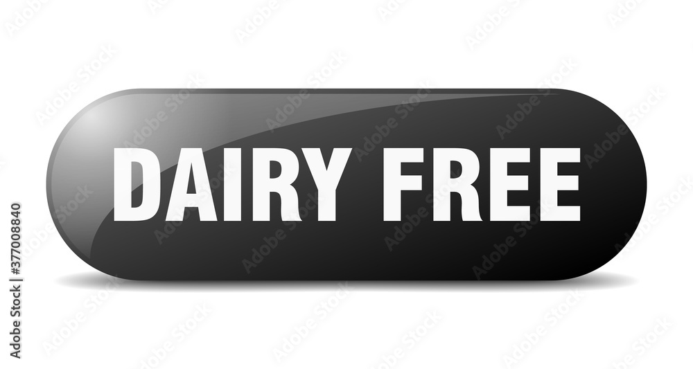 dairy free button. sticker. banner. rounded glass sign dairy free button. sticker. banner. rounded glass sign