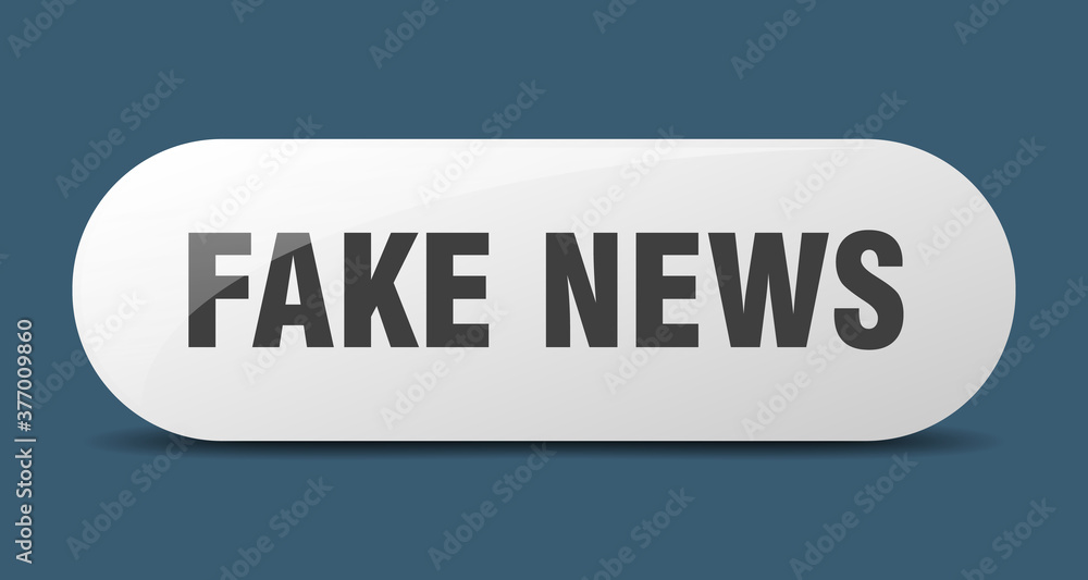 fake news button. sticker. banner. rounded glass sign fake news button. sticker. banner. rounded glass sign