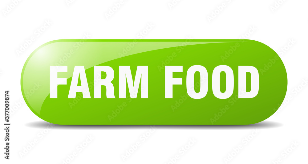 farm food button. sticker. banner. rounded glass sign farm food button. sticker. banner. rounded glass sign