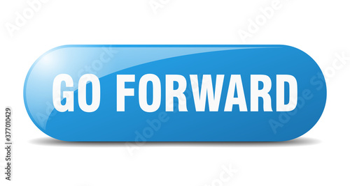 go forward button. sticker. banner. rounded glass sign