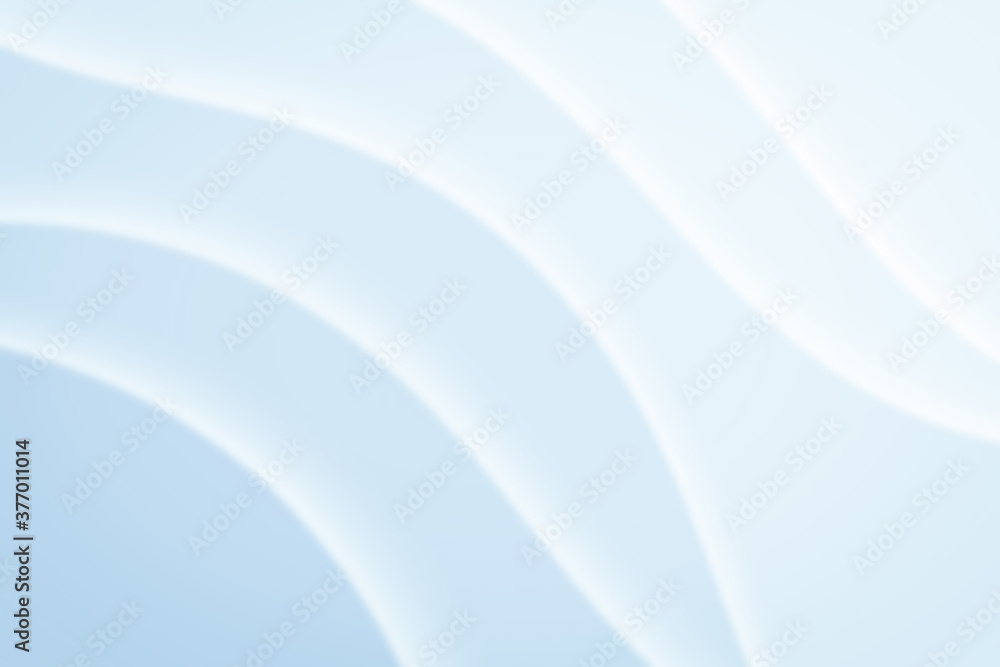 Fototapeta premium Wavy paper cut background. Blur. Abstract curved wave with blur effect for your design. Illustration with curves lines.