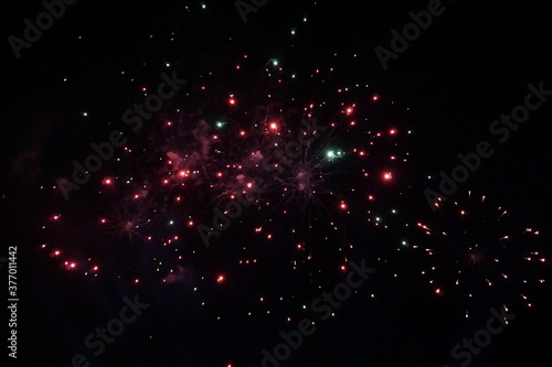Fireworks in the night sky