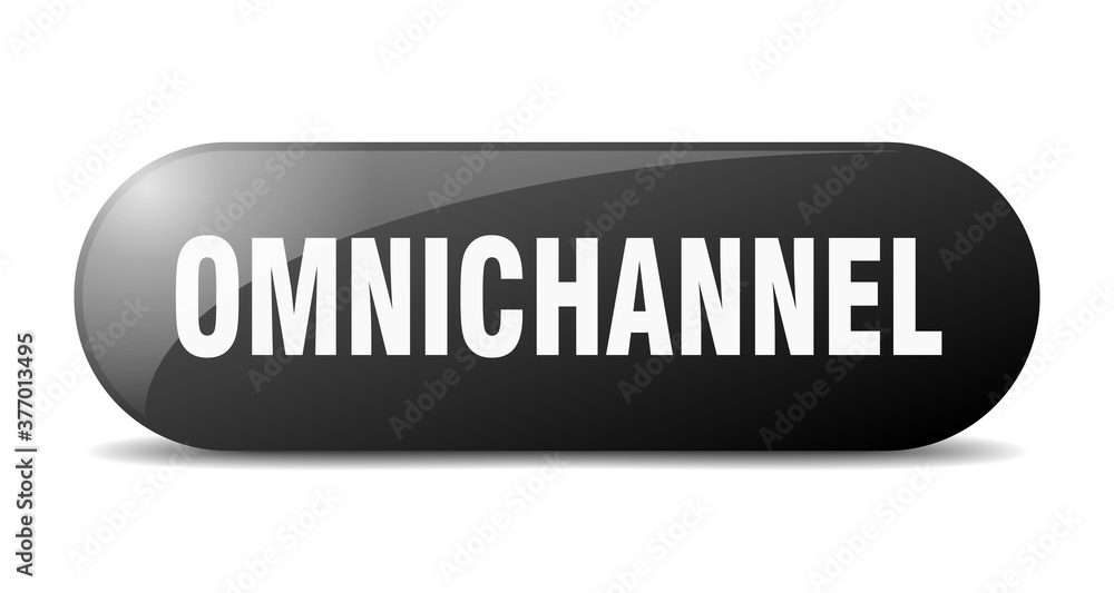 omnichannel button. sticker. banner. rounded glass sign omnichannel button. sticker. banner. rounded glass sign